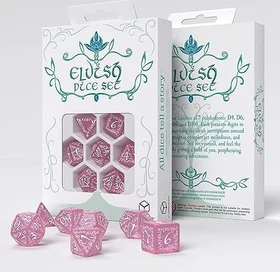 Q-Workshop Würfelset Elvish - pink & white