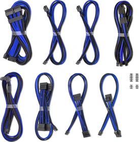 CableMod C-Series Pro ModMesh 12V-2x6 Cable Kit, Dual StealthSense, Corsair Type 5, schwarz/blau