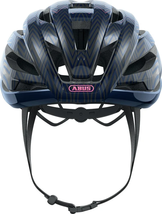 ABUS Stormchaser Helm zigzag blue