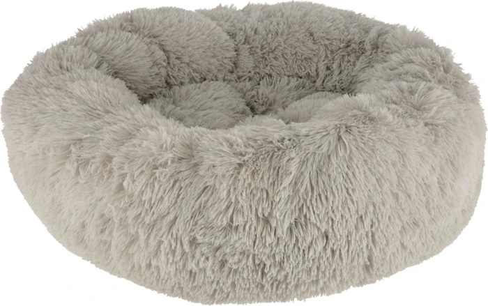 Kerbl Kuschelbett Fluffy, Ø60x18cm, hellgrau (80423)