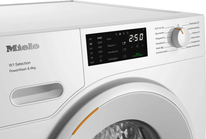 Miele W1 Selection WSB363WCS PowerWash & 8kg Frontlader lotosweiß