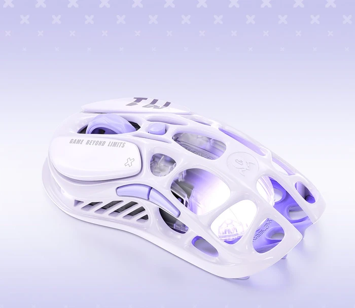 GravaStar Mercury M1 Pro Wireless Gaming Mouse, Special Edition Lavender Purple, USB/Bluetooth