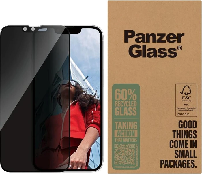 PanzerGlass Privacy Screen Protector Ultra-Wide Fit (Bulk) für Apple iPhone 16e