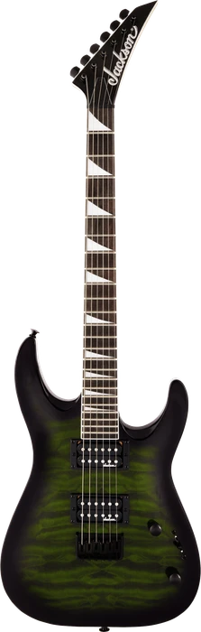 Jackson JS Series Dinky Arch Top JS32Q DKA HT Transparent Green Burst