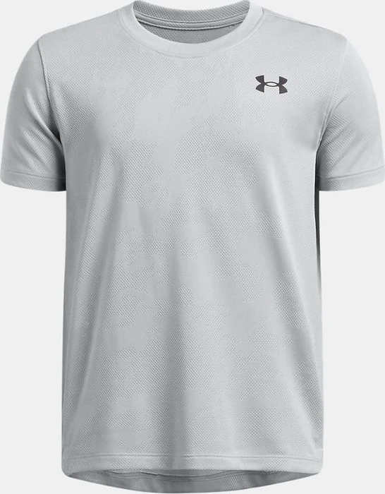 Under Armour Tech Vent Jacquard Funktionsshirt kurzarm mod gray/black (Junior)