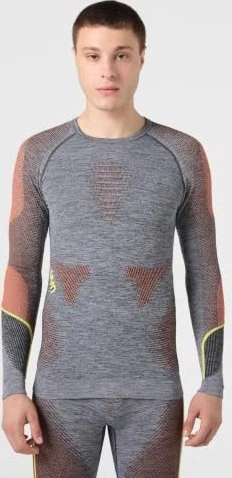 UYN Ambityon Funktionsshirt langarm black melange/orange/yellow (Herren)