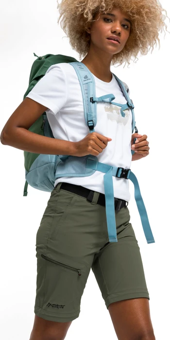 Maier Sports Nata Zip-Off Hose lang green goose (Damen)