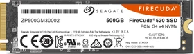 Seagate FireCuda 520 SSD 500GB, M.2 2280 / M-Key / PCIe 4.0 x4