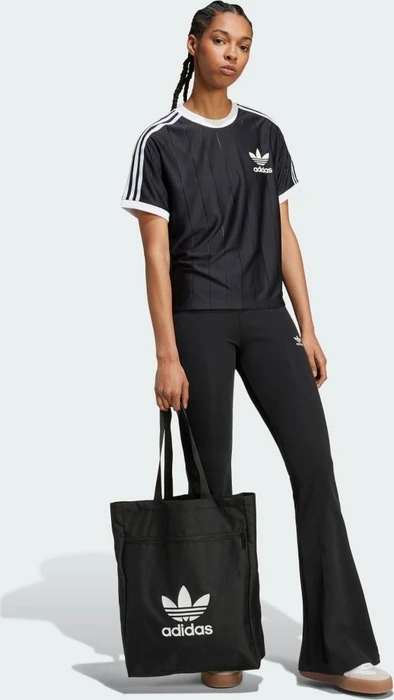 adidas Adicolor 3-Streifen Pinstripe T-Shirt kurzarm schwarz (Damen)
