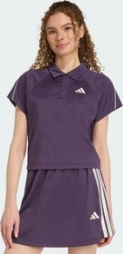 adidas Stadium 3-Streifen vom Tennis inspiriertes Poloshirt kurzarm aurora plum/off white (Damen)