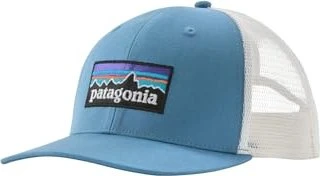 Patagonia P-6 Logo Trucker Kappe shore blue