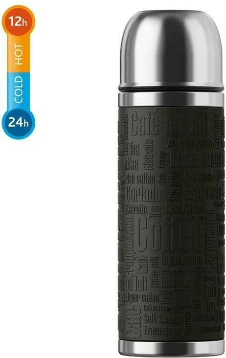 Emsa Senator Sleeve Isolierflasche 500ml schwarz