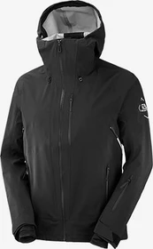 Salomon Outlaw 3L Shell Skijacke schwarz/weiß (Herren)