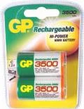 GP Batteries Rechargeable Baby C NiMH 3500mAh, 2er-Pack
