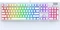 Endorfy SilentiumPC SPC Gear GK650K Omnis, LEDs RGB, Onyx White Pudding Edition, Kailh BLUE, USB, US Vorschaubild
