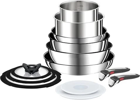 Tefal L97494 Ingenio Preference On Kochgeschirr-Set, 13-tlg.