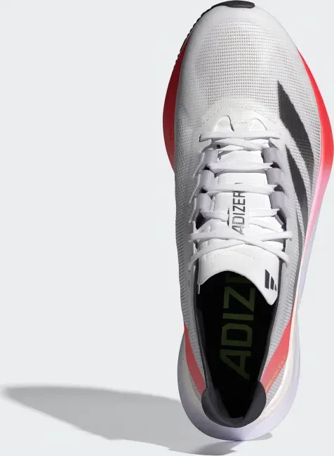 adidas Adizero Boston 12 cloud white/aurora met/solar red (Herren)