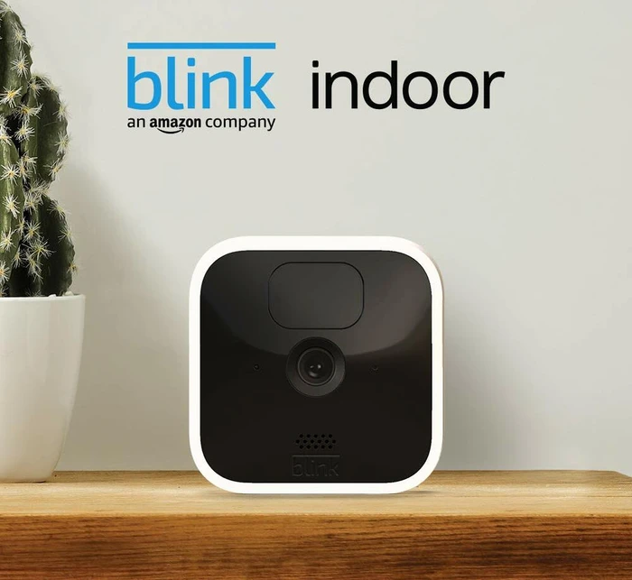 Blink Indoor Kamera weiß, 2. Generation/2020, inkl. Sync-Modul 2, 3er-Pack