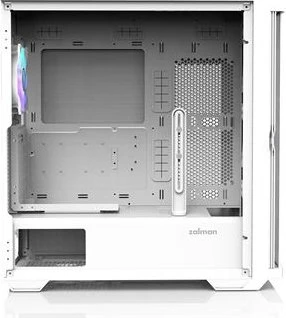 Zalman Z10 Duo, weiß, Glasfenster