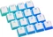 Endorfy PBT Pudding Onyx White Keycaps, Kunststoff (PBT) Double-Shot, weiß/transparent, 124 Tasten, ANSI-US Vorschaubild