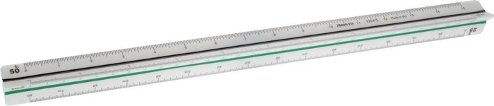 Aristo Dreikantmaßstab Berufsschule 30cm, weiß