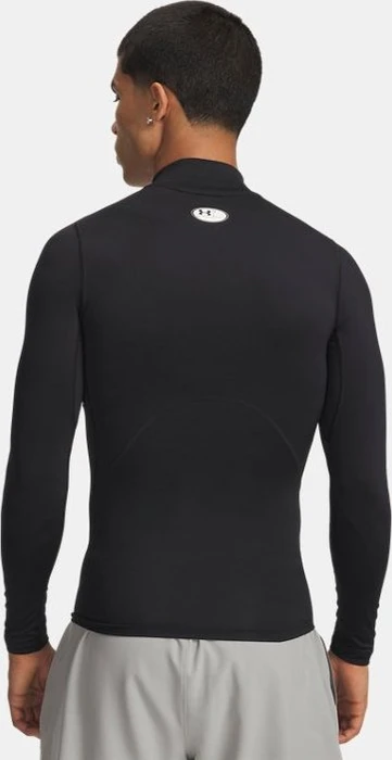 Under Armour HeatGear Armour Kompressionsshirt langarm schwarz/weiß (Herren)