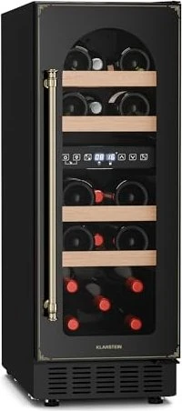 Klarstein Victoria 17 Flaschen schwarz/antik gold metallic