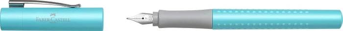 Faber-Castell Füller Grip 2011 Pearl Edition türkis, rechte Hand/linke Hand, fein