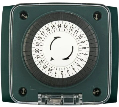 REV Ritter EMP701MT Garten-Erdspieß mit mechanischer Zeitschaltuhr, IP44, grün