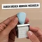 trodat Creative Mini Handstempel mit 12 Abdrucken "Schulplaner" inkl. 3-farbigem Kissen, 30x5mm, pastell blau, 2er-Set Vorschaubild
