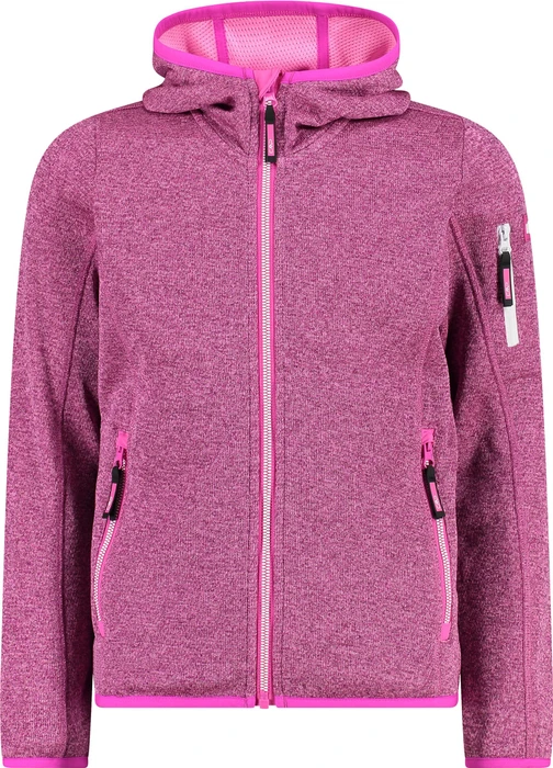 CMP Knit-Tech Fleece Jacke festival/bubblegum (Junior)