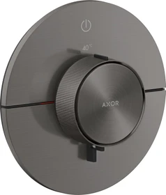 Hansgrohe Axor ShowerSelect ID rund Thermostat für 1 Verbraucher brushed black chrome