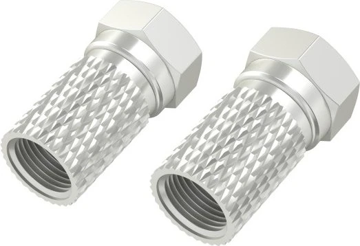 Hama F-Stecker, 5,5 mm, schraubbar, 2 Stück