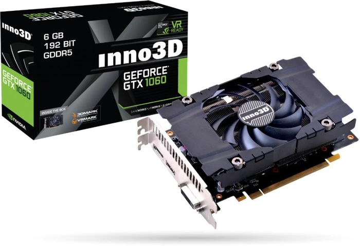 INNO3D GeForce GTX 1060 Compact X1, 6GB GDDR5, DVI, HDMI, DP