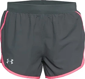 Under Armour Fly By 2.0 Hose kurz pitch gray/cerise (Damen)