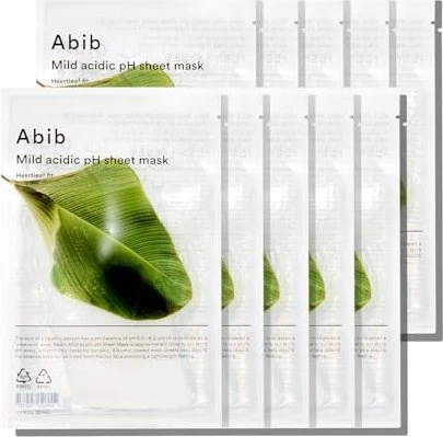 Abib Heartleaf Mild Acidic pH Sheet Mask Fit Calming Face Mask, 1 Stück