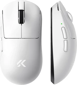 Mchose A7 V2 Pro 8K Lightweight Wireless Gaming Mouse, weiß, USB/Bluetooth