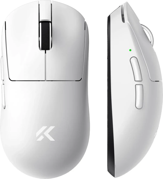 Mchose A7 V2 Pro 8K Lightweight Wireless Gaming Mouse, weiß, USB/Bluetooth