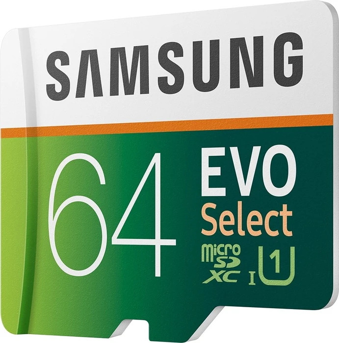 Samsung EVO Select R100/W20 64GB Kit, UHS-I U1, Class 10