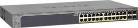 Netgear ProSAFE GS700 Rackmount Gigabit Smart Switch, 24x RJ-45, 4x SFP, 384W PoE+ (GS728TPP-100)