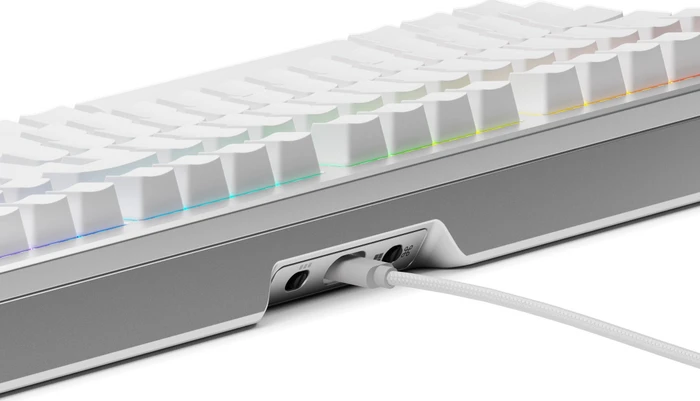 Glorious GMMK 3 Pro 100% Pre-built Gaming Keyboard, silber, LEDs RGB, Glorious Fox MX, USB, US