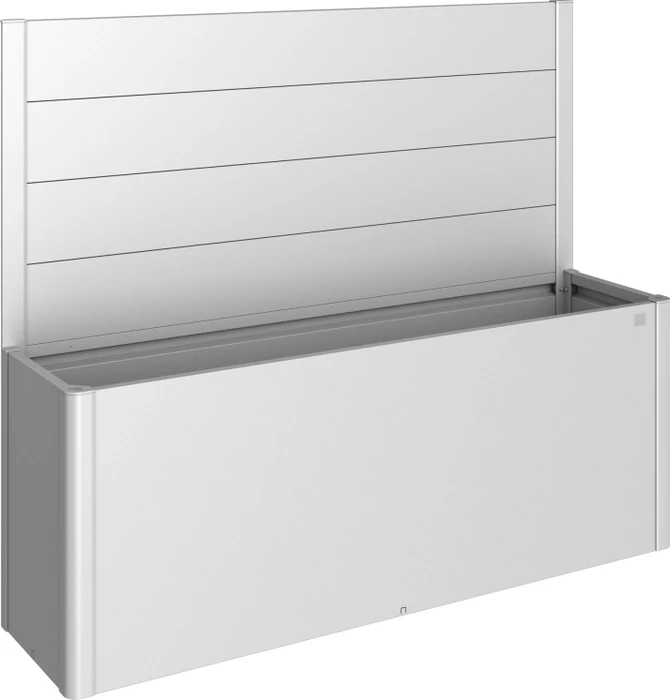 Biohort Sichtschutz 201x4x91cm für Hochbeet silber-metallic