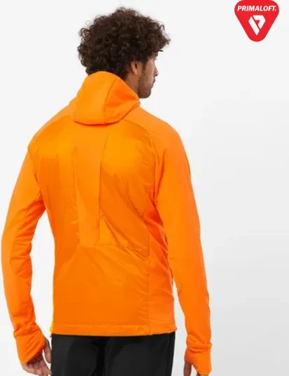 Salomon Elixir Hybrid Hooded Funktionsjacke exuberance/zinnia (Herren)