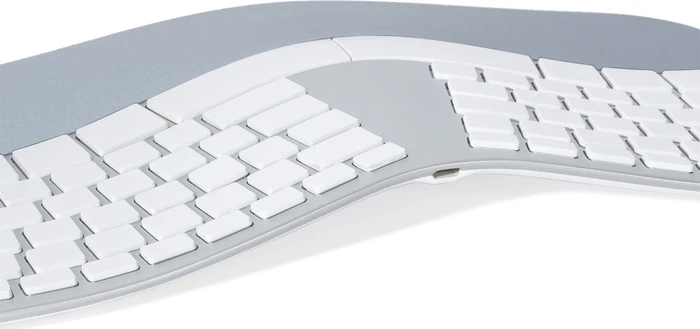 Matias Sculpted Ergonomic Rechargeable Keyboard for Mac, silber, USB, DE