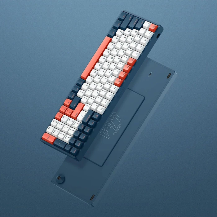 iQunix F97 Coral Sea Wireless, 96%, LEDs RGB, MX SILENT RGB RED, USB/Bluetooth, US