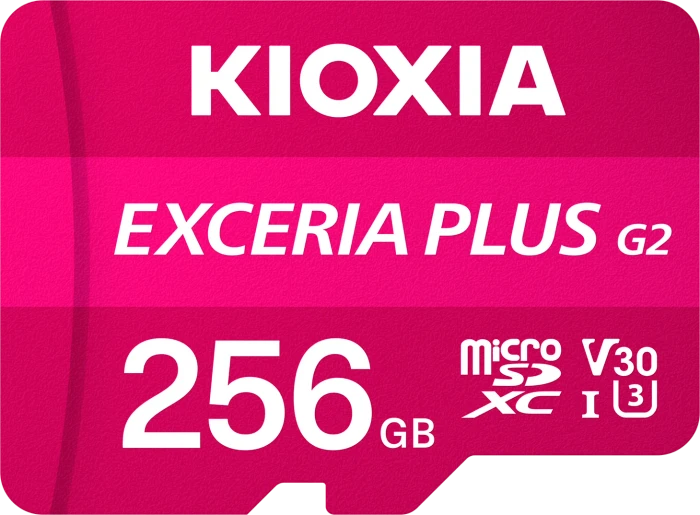KIOXIA EXCERIA PLUS G2, microSD UHS-I U3, A1, V30