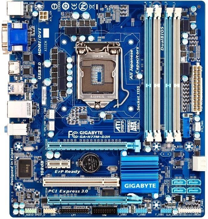 GIGABYTE GA-H77M-D3H (Rev. 1.0) (Intel 1155)