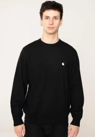 Carhartt Madison Sweater Strickpullover black/wax (Herren)
