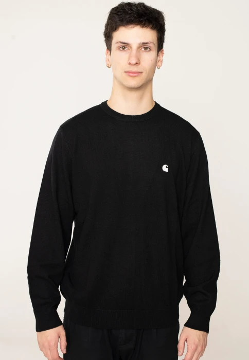 Carhartt Madison Sweater Strickpullover black/wax (Herren)