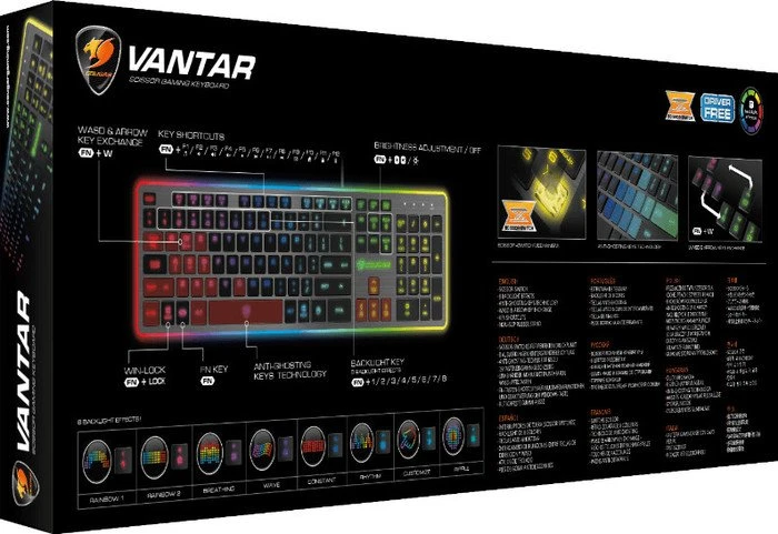Cougar Vantar, USB, CH